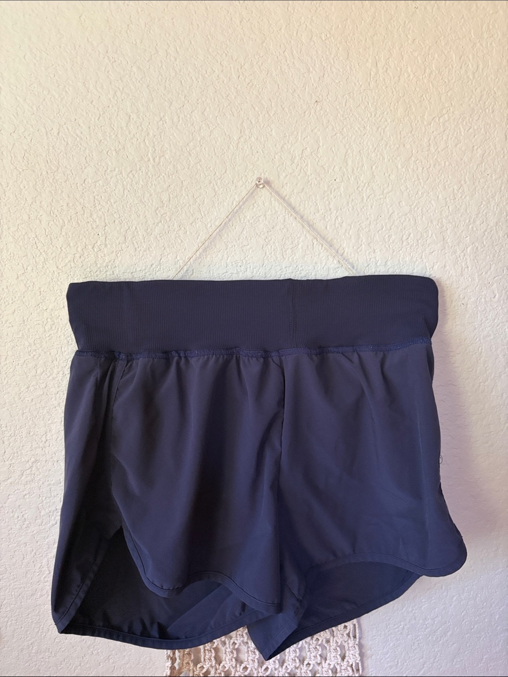 Zella Navy High-Waist Athletic Shorts
